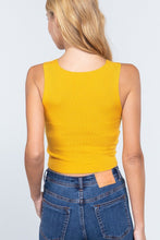 Cargar imagen en el visor de la galería, Sleeveless V-neck Twist Knot Knit Top
