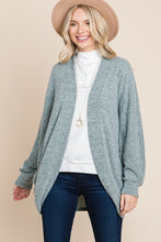 Cargar imagen en el visor de la galería, Two Tone Open Front Warm And Cozy Circle Cardigan With Side Pockets
