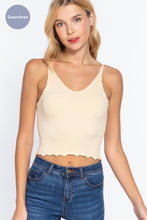 Load image into Gallery viewer, Lettuce Edge Seamless Cami Top
