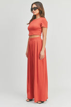 Load image into Gallery viewer, Crop Top And Palazzo Pants Set
