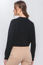 Cargar imagen en el visor de la galería, Knit Pullover Sweater With Cold Shoulder Detail
